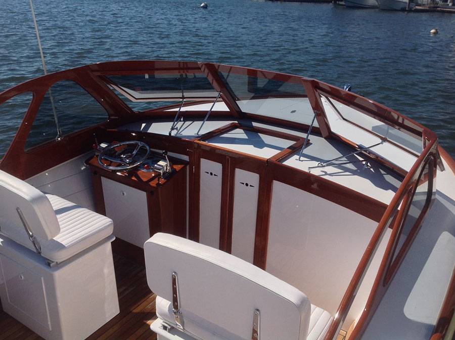 “Hank” – view into the cockpit showing the construction detail of the new windshield.