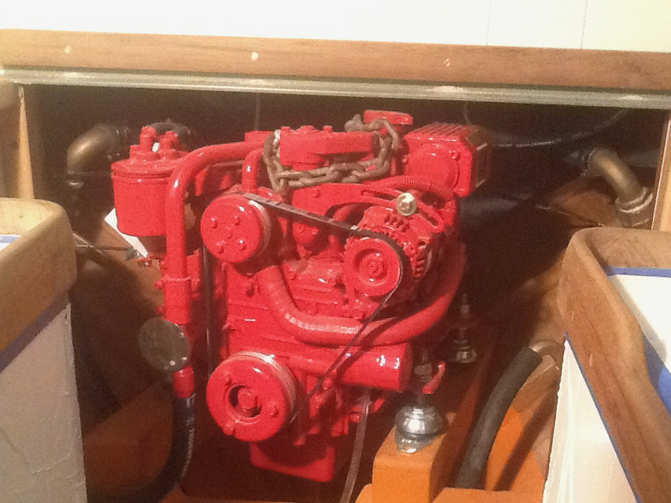 Squeezing the engine in. Not many areas to hide mechanical components.