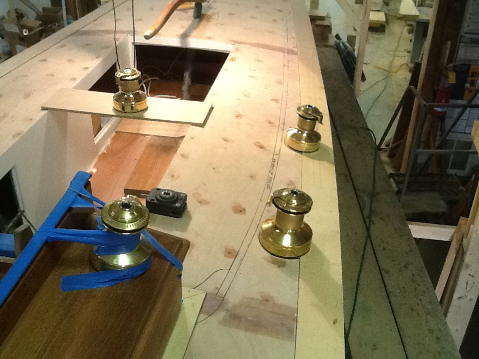 Mapping out hardware, locations on deck.