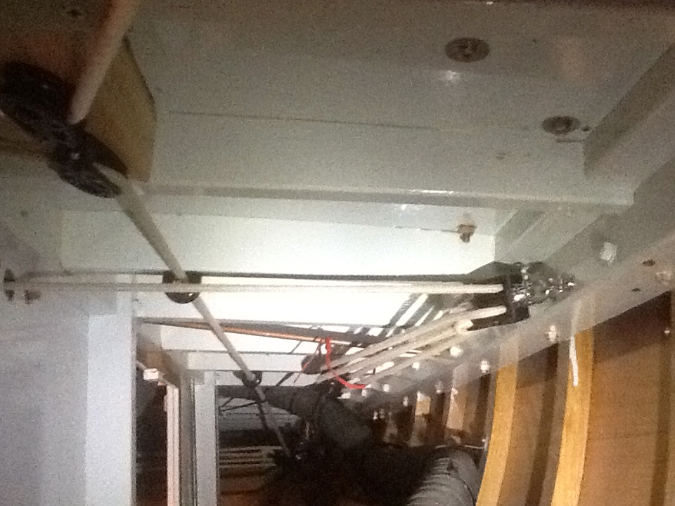 Control lines ... she ’ s pretty busy below decks!