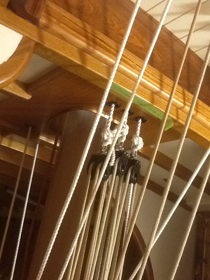 Control lines ... she’s pretty busy below decks!