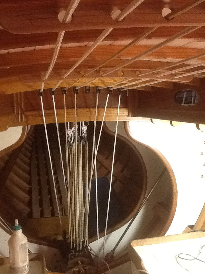 Control lines ... she’s pretty busy below decks!